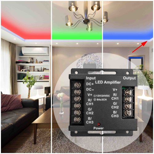 Усилитель для контролера светодиодной ленты Apeyron Electrics 04-04 288-576 Вт, картинка