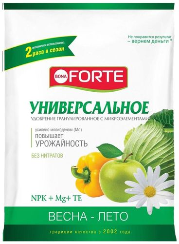 Удобрение универсальное BONA FORTE с микроэлементами 4,5 кг, детальное фото