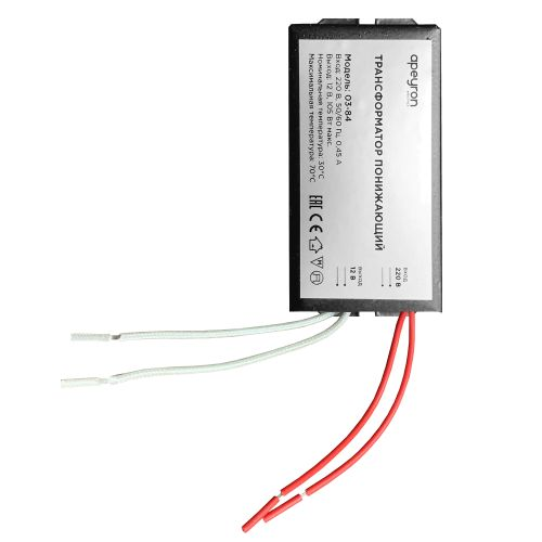 Трансформатор понижающий Apeyron Electrics 03-84 35-105 Вт 12 В, вид