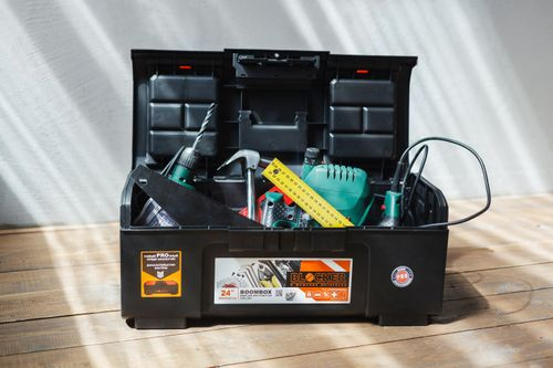 Ящик для ручного инструмента BLOCKER Boombox 590х255х270 мм, крупный план