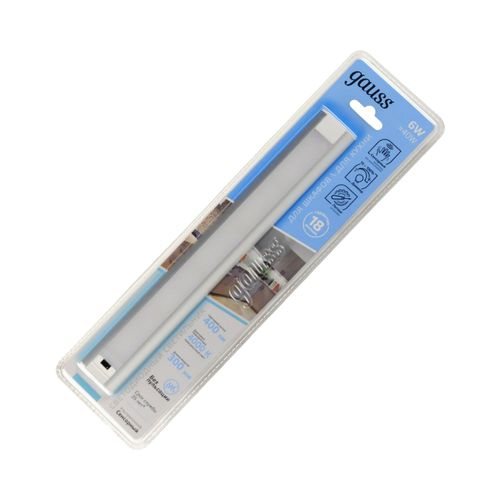 Светильник сенсорный Gauss модель A 6W 400lm 4000K 170-260V 300mm диммируемый IR, крупный план