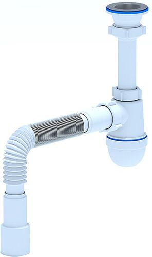 Сифон для раковины/мойки АНИ Пласт 1 1/2" 40 мм с гибким отводом, вид