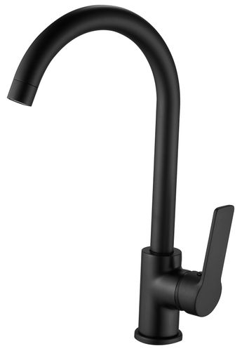 Смеситель для кухни с поворотным изливом ESKO LIGA BLACK, изображение