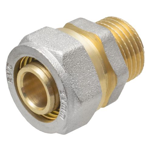 Соединитель (патрубок) 20 х 1/2" ц/ш, крупный план