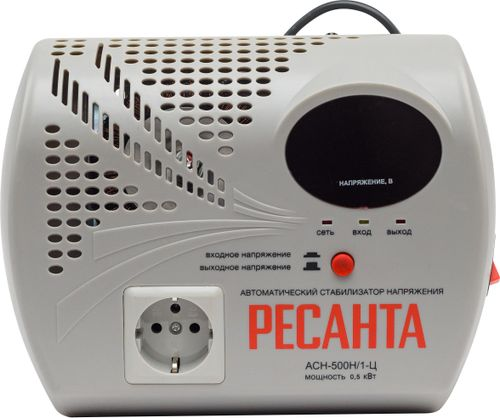 Стабилизатор напряжения РЕСАНТА АСН-500Н/1-Ц, детальное фото