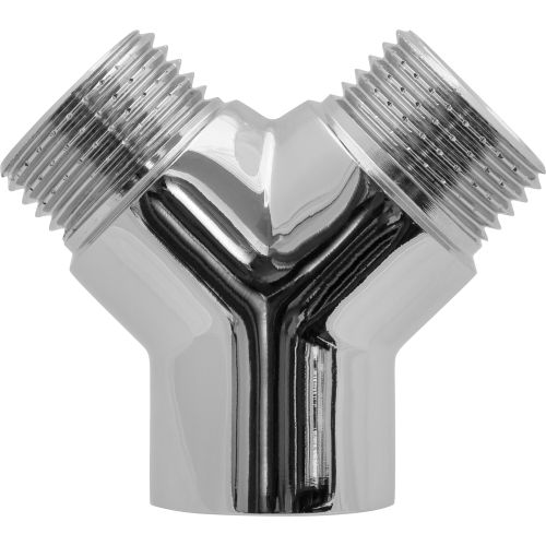 Тройник Y-образный 1/2" в/н/н (хром) MPF, крупный план