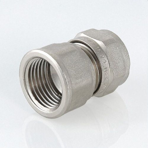 Соединитель латунь никелированный VALTEC IV3021605 3/4" х 16 мм, фото