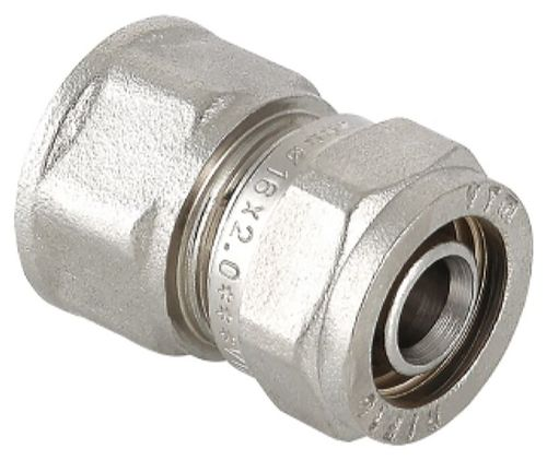 Соединитель латунь никелированный VALTEC IV3021605 3/4" х 16 мм, вид