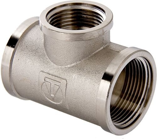 Тройник латунь никелированная VALTEC 1"-3/4"-1", фотография