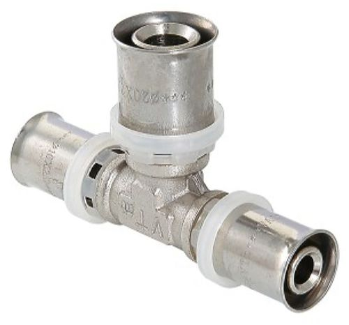Тройник латунь никелированный VALTEC VTm.231.N 26 мм, картинка