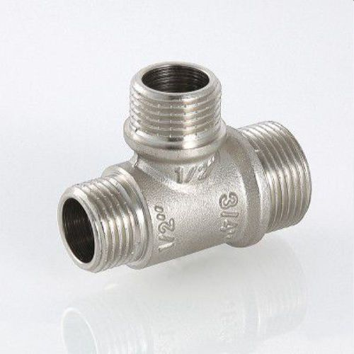 Резьбовой фитинг тройник латунь VALTEC 3/4" х 1/2" х 3/4", картинка
