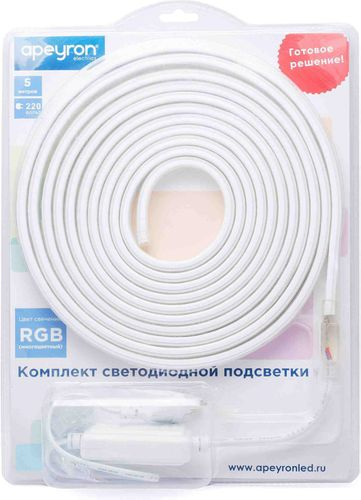 Светодиодная лента Apeyron Electrics SMD 5050 60LED IP44 220В 12Вт 5 м, вид