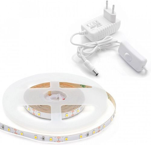 Светодиодная лента Apeyron Electrics SMD 3528 60LED IP20 12В 4,8Вт белый 1 м, детальное фото