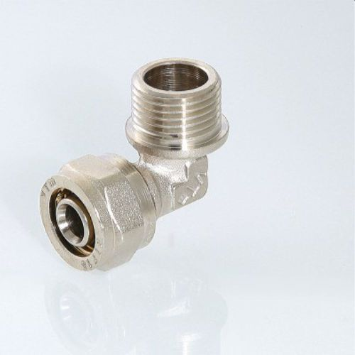 Угольник латунь никелированная VALTEC 3/4 х 20 мм, фотография