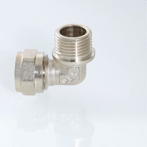 Угольник латунь никелированный VALTEC 3/4" х 26 мм, картинка