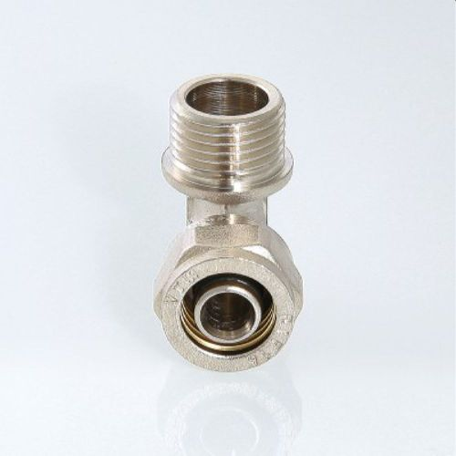 Угольник латунь никелированный VALTEC 3/4" х 26 мм, картинка