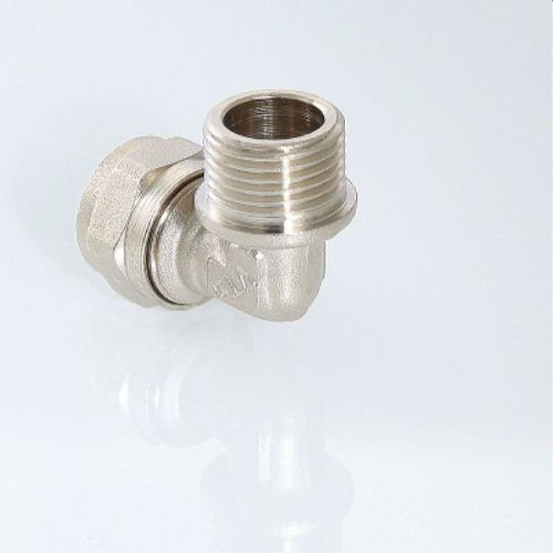 Угольник латунь никелированный VALTEC 3/4" х 26 мм, фото