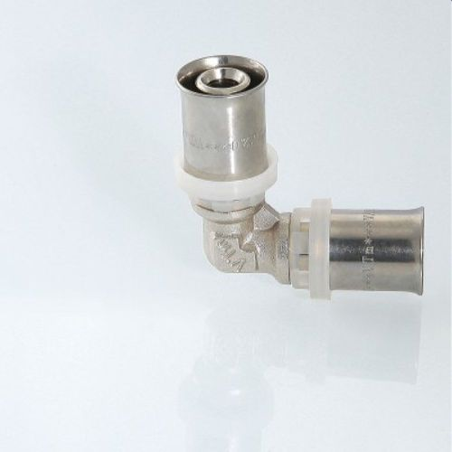 Угольник латунь никелированный VALTEC VTm.251.N 1/2" х 20 мм, детальное фото