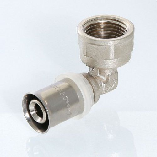 Угольник латунь никелированный VALTEC VTm.252.N 3/4" х 20 мм, детальное фото