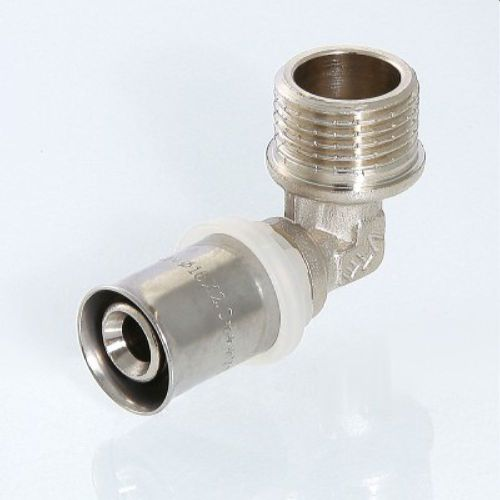 Угольник латунь никелированный VALTECVTm.253.N 1/2" х 16 мм, детальное фото