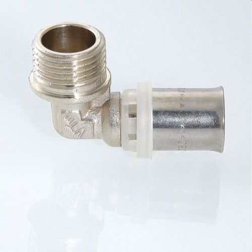Угольник латунь никелированный VALTECVTm.253.N 1/2" х 16 мм, фото