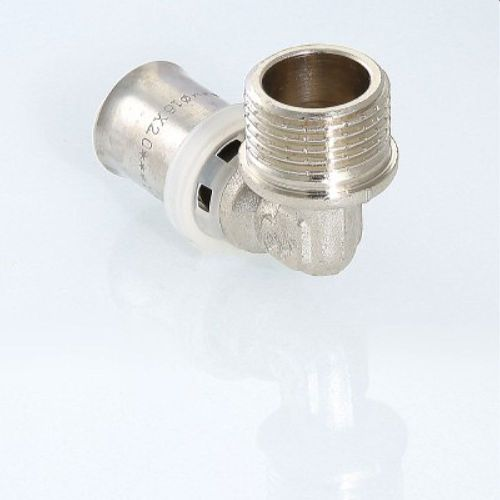 Угольник латунь никелированный VALTECVTm.253.N 1/2" х 16 мм, изображение