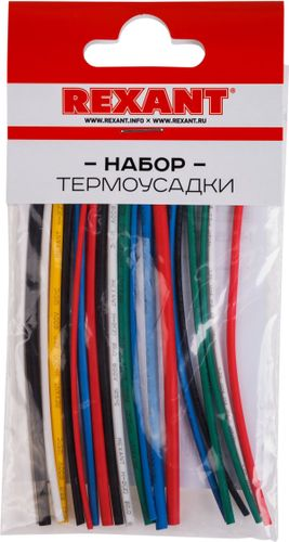 Набор термоусадочных трубок REXANT №4 рыболов 10 см 10 шт, фото