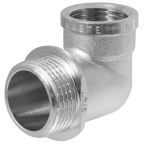 Угольник перех. 1/2" х 3/4" в/н с ограничителем MPF, крупный план