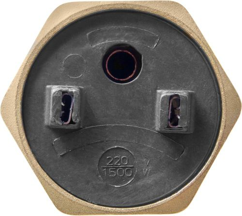 ТЭН RDT, 1500W, 220V, резьбовой, под анод M6, медь, крупный план