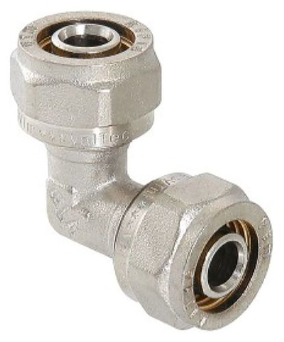 Угольник латунь никелированный VALTEC 26 мм, вид