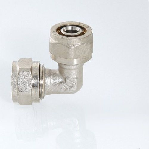 Угольник латунь никелированный VALTEC 26 мм, фото