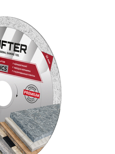 Отрезной диск алмазный LUFTER SOLID CERAMICS 150 мм, вид