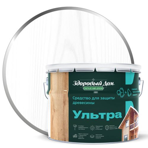 Антисептик Здоровый Дом Ультра Белый 9л, изображение