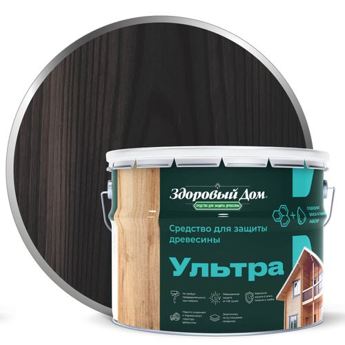 Антисептик Здоровый Дом Ультра Палисандр 9л, детальное фото
