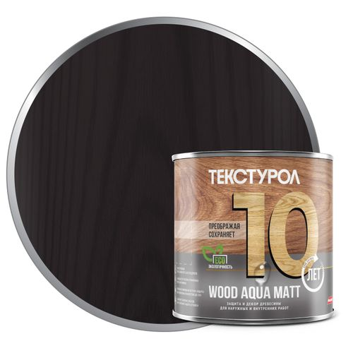 Текстурол WOOD AQUA MATT антисептик на водной основе Белый 0,8л, картинка
