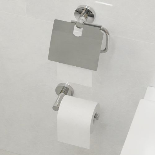 Бумагодержатель с крышкой хром comfort chrome 15х13х5, вид