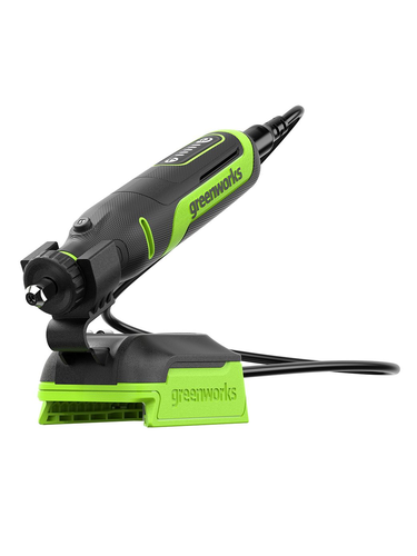 Гравер аккумуляторный GREENWORKS G24RT, 24V бесщеточный оснастка 52 шт 1х2Ач ЗУ, изображение