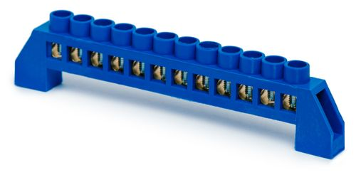 Шина нулевая PE ЗЕМЛЯ REXANT на комбинированных изоляторах 12 гР 6X9, изображение