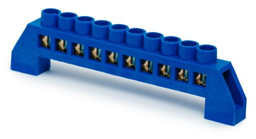 Шина нулевая PE ЗЕМЛЯ REXANT на комбинированных изоляторах 1 0 гР 6X9, фото