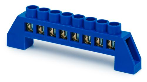 Шина нулевая ЗЕМЛЯ REXANT на комбинированных изоляторах 8 гР 6X9, фотография