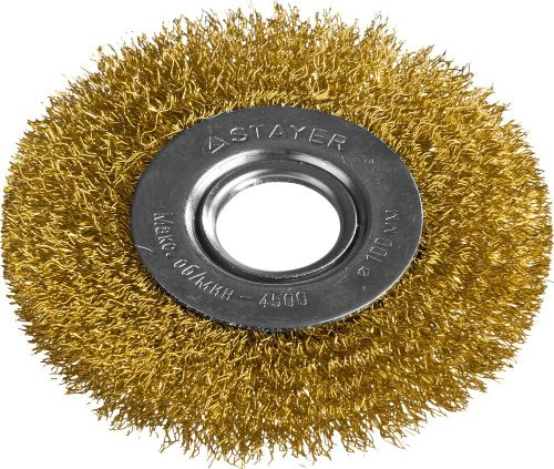 Щётка для УШМ Stayer дисковая латунная 100х22 мм, вид