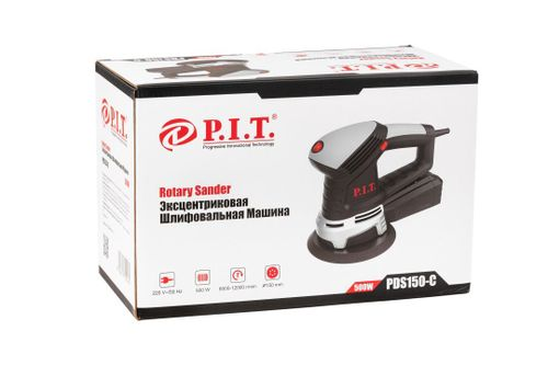 Шлифмашина эксцентриковая P.I.T. PDS150-C 150 мм 500 Вт, крупный план