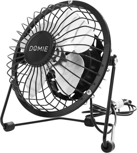 Вентилятор настольный DOMIE, DX-4 USB, черный, крупный план