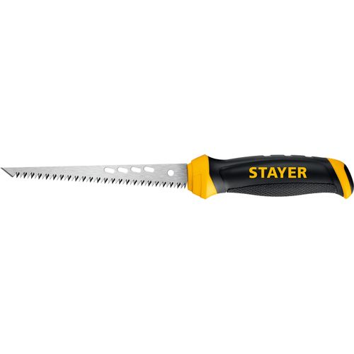 Ножовка выкружная по гипсокартону Stayer Drywall 160 мм 15173_z02, фотография
