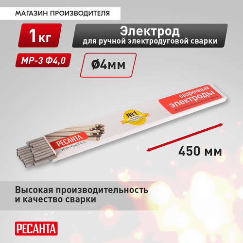 МР-3 РЕСАНТА Ф4,0 пачка 1 кг, картинка