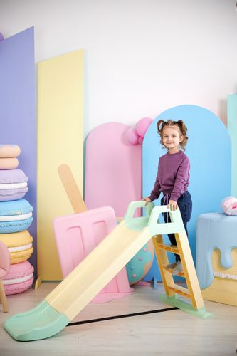 Горка детская OKIKID бирюзовая, 78х135х60см, изображение