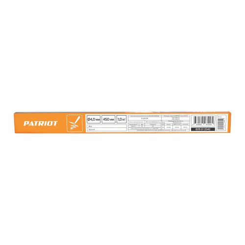 Электроды сварочные PATRIOT, диам. 4,0 мм длина 450 мм, вид