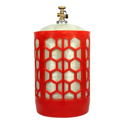 Баллон полимерно-композитный газовый, красный, 24,5 л (LPG/СУГ) RSV Composite пустой, вид