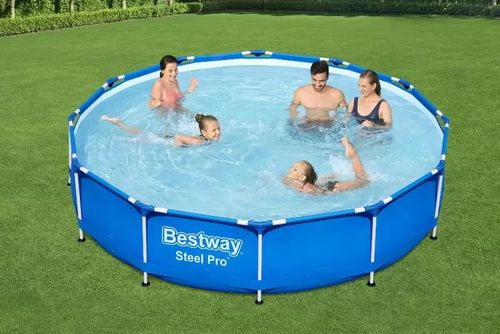 Бассейн каркасный BESTWAY Steel Pro круглый, 366х366х76см, фото