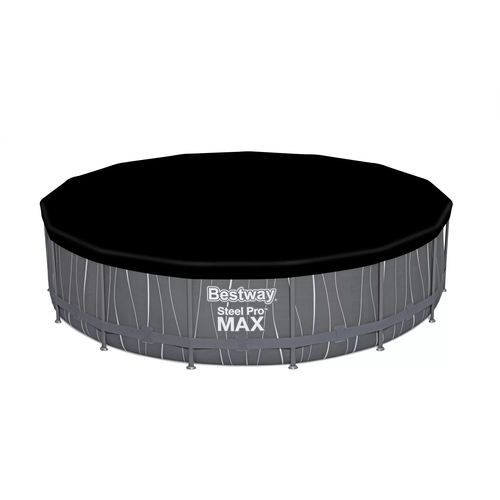 Бассейн каркасный BESTWAY Steel Pro Max 457х457х107см, круглый, фильтр-насос, тент, лестница, картинка